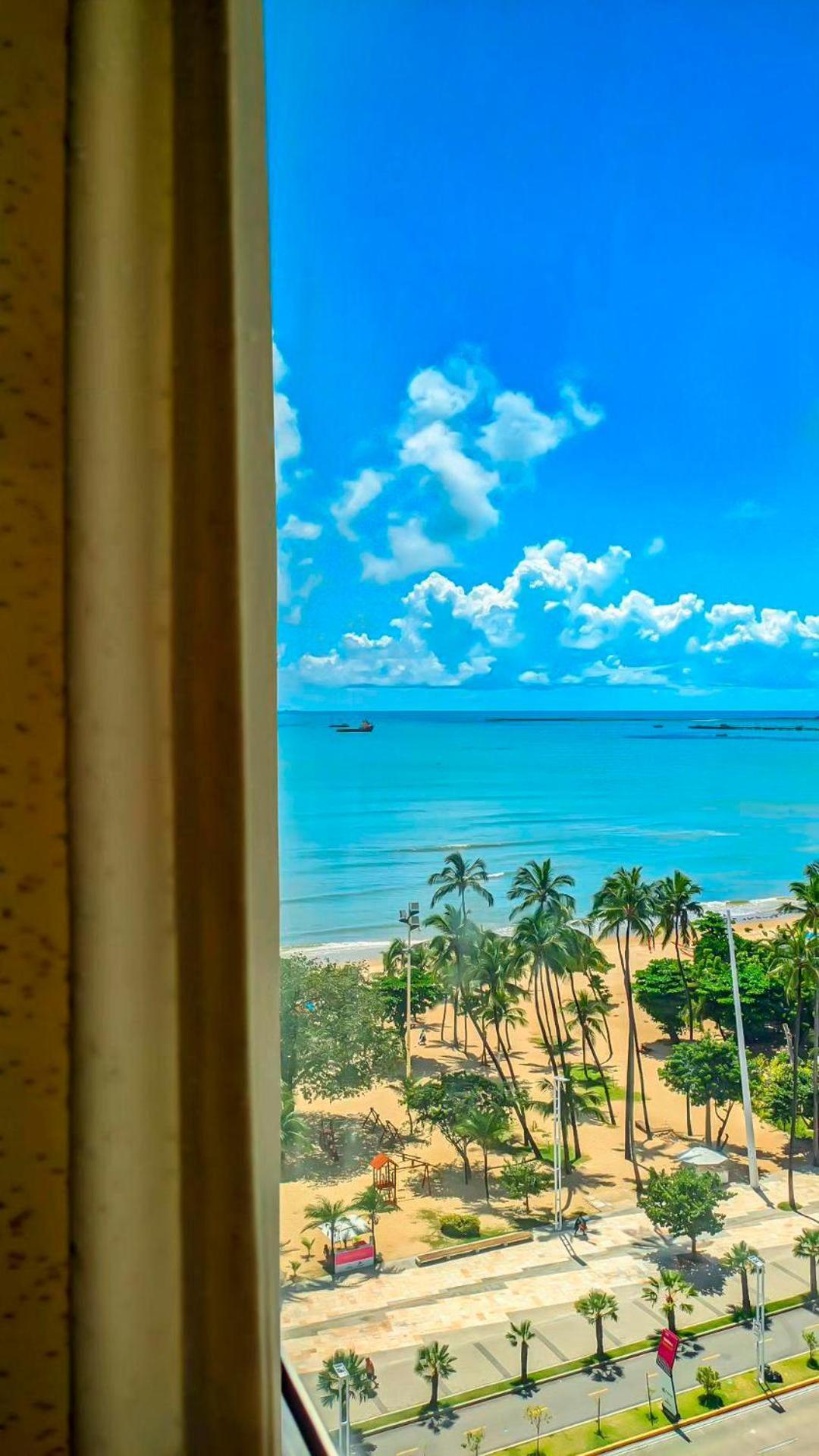 Seara Praia Hotel Fortaleza  Exteriér fotografie View of the beach from the hotel